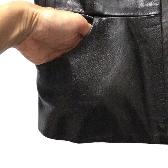 Mackage Genuine Leather Jacket, expresso brown, size S, - Picture 7 of 16